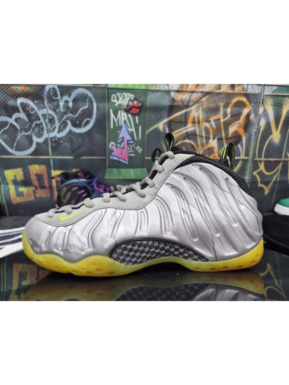 Nike Air Foamposite One Premium "Metallic Silver Camo" Mens 7.5M Women's 9w